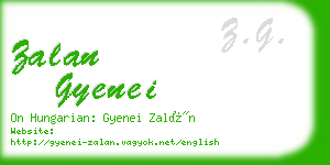 zalan gyenei business card